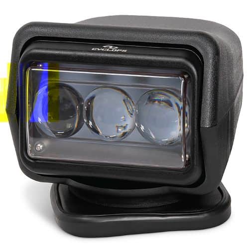 Cyclops CYC-LBSWLREM 360 Degree Spotlight w/Remote White Black Cyclops CYC-LBSWLREM 360 Degree Spotlight w/Remote White Black