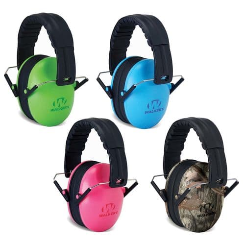 Walker's GWP-FKDM-COR Folding Passive Muff 23 dB Over the Head Polymer Coral Ear Cups with Black Headband Youth Walker's GWP-FKDM-COR Folding Passive Muff 23 dB Over the Head Polymer Coral Ear Cups with Black Headband Youth