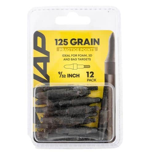 NAP NAP-60-P3DP-932X 3D Practice Points Field Tips Fixed 125 grain Black NAP NAP-60-P3DP-932X 3D Practice Points Field Tips Fixed 125 grain Black