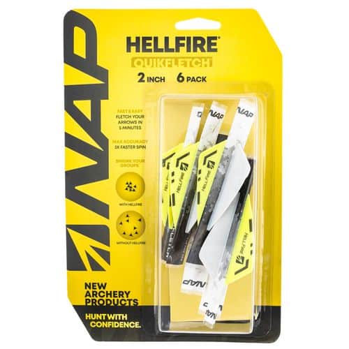 NAP NAP-60-033 Quickfletch Hellfire Fletching White/Yellow/Yellow NAP NAP-60-033 Quickfletch Hellfire Fletching White/Yellow/Yellow
