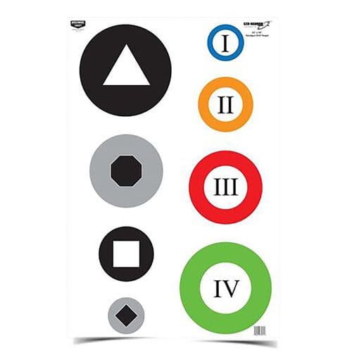 Birchwood Casey 37071 EZE-Scorer Circle Drill Circles w/ Shapes & Numbers Paper Target 23" x 35" 100 Per Pkg Birchwood Casey 37071 EZE-Scorer Circle Drill Circles w/ Shapes & Numbers Paper Target 23" x 35" 100 Per Pkg