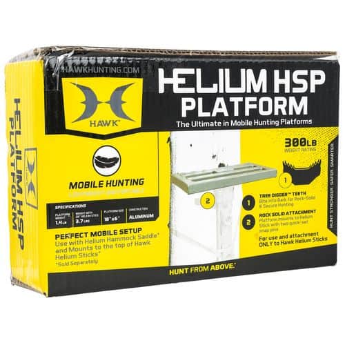 Hawk HWK-HHSP Helium HSP Platform Gray Aluminum 10" x 6" Hawk HWK-HHSP Helium HSP Platform Gray Aluminum 10" x 6"