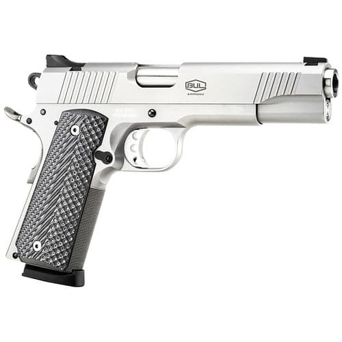 Bul Armory 39102GC 1911 Government 9mm Luger 5" 10+1 Stainless Steel Black Polymer Grip Bul Armory 39102GC 1911 Government 9mm Luger 5" 10+1 Stainless Steel Black Polymer Grip