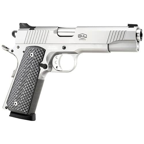 Bul Armory 39102GC 1911 Government 9mm Luger 5" 10+1 Stainless Steel Black Polymer Grip Bul Armory 39102GC 1911 Government 9mm Luger 5" 10+1 Stainless Steel Black Polymer Grip