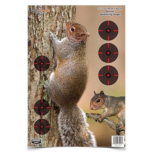 Birchwood Casey 35406 Pregame Squirrel Paper Squirrel 12" x 18" Birchwood Casey 35406 Pregame Squirrel Paper Squirrel 12" x 18"