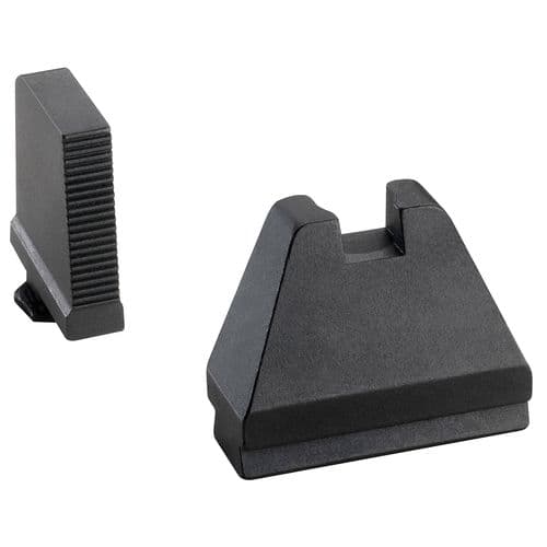 AmeriGlo GL808 Tall Suppressor Height Sight 9XL Black Serrated Front, Flat Black Rear Black Frame for Most Glock Gen1-5 (Except 42,43) AmeriGlo GL808 Tall Suppressor Height Sight 9XL Black Serrated Front, Flat Black Rear Black Frame for Most Glock Gen1-5 (Except 42,43)