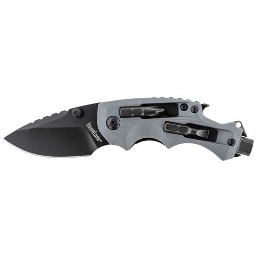 Kershaw 8720 Shuffle DIY 2.40" Folding Drop Point Plain Black Oxide 8Cr13MoV SS Blade GFN Gray Handle Kershaw 8720 Shuffle DIY 2.40" Folding Drop Point Plain Black Oxide 8Cr13MoV SS Blade GFN Gray Handle