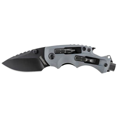 Kershaw 8720 Shuffle DIY 2.40" Folding Drop Point Plain Black Oxide 8Cr13MoV SS Blade GFN Gray Handle Kershaw 8720 Shuffle DIY 2.40" Folding Drop Point Plain Black Oxide 8Cr13MoV SS Blade GFN Gray Handle