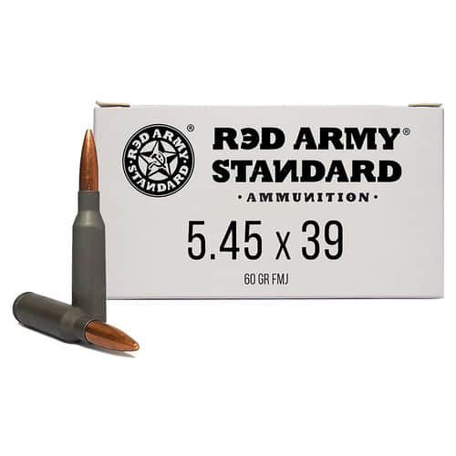 Red Army Standard AM3372 Red Army Standard 5.45x39mm 60 gr Full Metal Jacket (FMJ) 20 Bx/ 50 Cs Red Army Standard AM3372 Red Army Standard 5.45x39mm 60 gr Full Metal Jacket (FMJ) 20 Bx/ 50 Cs