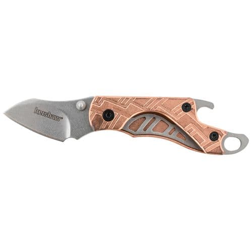Kershaw 1025CUX Cinder 1.40" Folding Drop Point Plain Stonewashed 3Cr13 SS Blade Copper Handle Kershaw 1025CUX Cinder 1.40" Folding Drop Point Plain Stonewashed 3Cr13 SS Blade Copper Handle