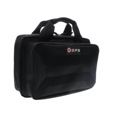 GPS Bags PC15 Pistol Case Black 600D Polyester with Mag Storage, Lockable Zippers & Cushioned Compartment Holds 1 Handgun GPS Bags PC15 Pistol Case Black 600D Polyester with Mag Storage, Lockable Zippers & Cushioned Compartment Holds 1 Handgun