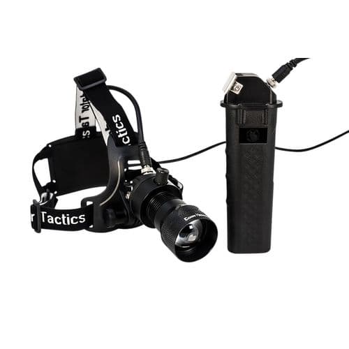 Predator Tactics 97501 Coon Hound Headlamp/Spotlight 52,400 Candela White/Amber LED Bulb Black Predator Tactics 97501 Coon Hound Headlamp/Spotlight 52,400 Candela White/Amber LED Bulb Black