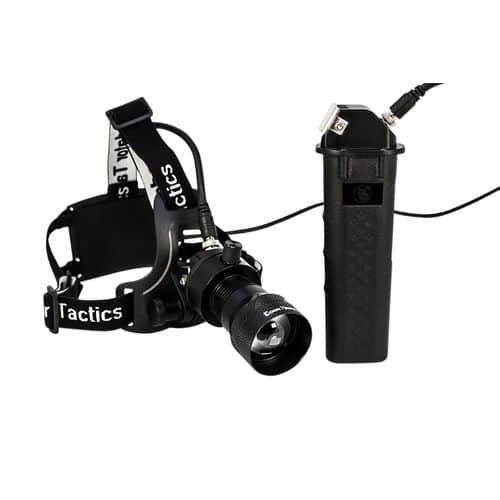 Predator Tactics 97501 Coon Hound Headlamp/Spotlight 52,400 Candela White/Amber LED Bulb Black Predator Tactics 97501 Coon Hound Headlamp/Spotlight 52,400 Candela White/Amber LED Bulb Black