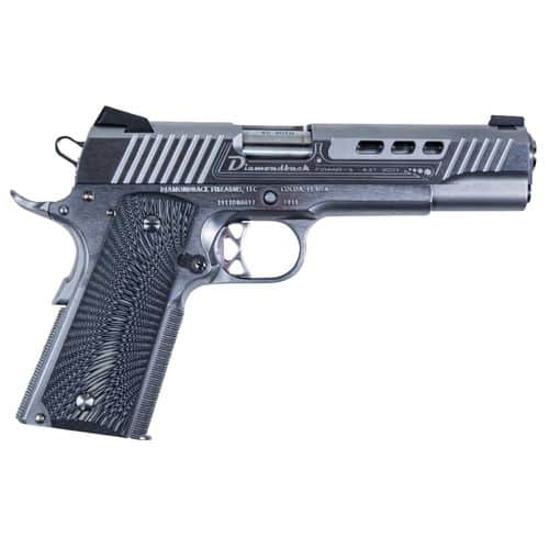 Diamondback DB1911SS DB1911 45 ACP 5" 8+1 (3) Stainless Steel Frame Ported Stainless Steel Slide Black G10 Grip Diamondback DB1911SS DB1911 45 ACP 5" 8+1 (3) Stainless Steel Frame Ported Stainless Steel Slide Black G10 Grip