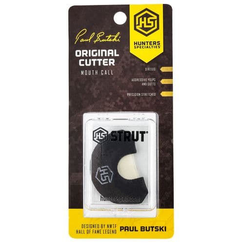 HS Strut HS-PB-MC-OC Butski Original Cutter Diaphragm Call 3.5 Reed Attracts Turkeys Black Latex HS Strut HS-PB-MC-OC Butski Original Cutter Diaphragm Call 3.5 Reed Attracts Turkeys Black Latex