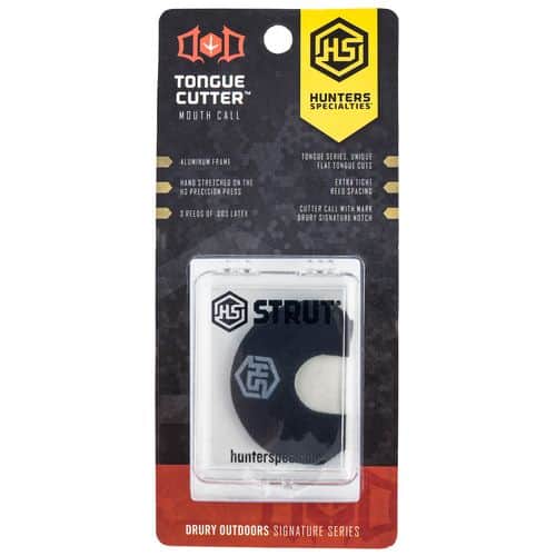 HS Strut HS-DOD-MC-TC Drury Outdoors Signature Tongue Cutter Diaphragm Call Triple Reed Attracts Turkeys Black HS Strut HS-DOD-MC-TC Drury Outdoors Signature Tongue Cutter Diaphragm Call Triple Reed Attracts Turkeys Black