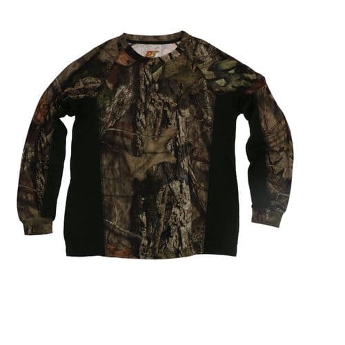 Pursuit Gear Stalker Long Sleeved Tech T-Shirt Mossy Oak Camo Pattern Pursuit Gear Stalker Long Sleeved Tech T-Shirt Mossy Oak Camo Pattern