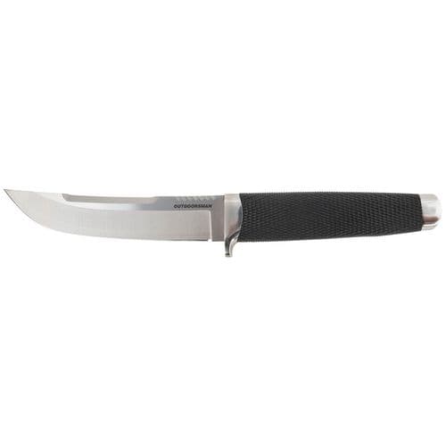 Cold Steel CS35AP Outdoorsman 6" Fixed Clip Point Plain VG-10 San Mai Blade Black Kray-Ex Handle Cold Steel CS35AP Outdoorsman 6" Fixed Clip Point Plain VG-10 San Mai Blade Black Kray-Ex Handle
