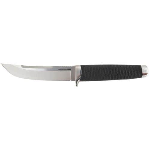 Cold Steel CS35AP Outdoorsman 6" Fixed Clip Point Plain VG-10 San Mai Blade Black Kray-Ex Handle Cold Steel CS35AP Outdoorsman 6" Fixed Clip Point Plain VG-10 San Mai Blade Black Kray-Ex Handle