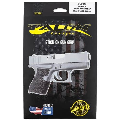 Talon Grips 378G Adhesive Grip Textured Black for Glock 26,27,28,33,39 Gen5 with Large Backstrap Talon Grips 378G Adhesive Grip Textured Black for Glock 26,27,28,33,39 Gen5 with Large Backstrap