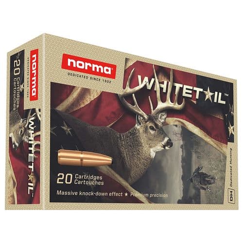 Norma Ammunition (RUAG) 20177382 Whitetail 308 Win 150 gr Pointed Soft Point (PSP) 20 Bx/ 10 Cs Norma Ammunition (RUAG) 20177382 Whitetail 308 Win 150 gr Pointed Soft Point (PSP) 20 Bx/ 10 Cs