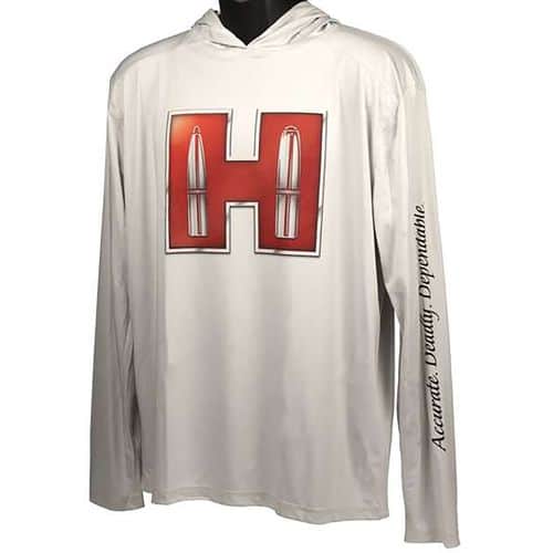 Hornady 99692XXXL Solar Hoodie White w/Red Logo Long Sleeve 3XL Hornady 99692XXXL Solar Hoodie White w/Red Logo Long Sleeve 3XL