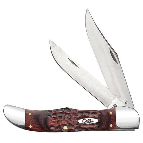 Case 00189 Hunter 4.10" Folding Clip/Skinner Plain As-Ground Tru-Sharp SS Blade/Jigged Rosewood Handle Case 00189 Hunter 4.10" Folding Clip/Skinner Plain As-Ground Tru-Sharp SS Blade/Jigged Rosewood Handle