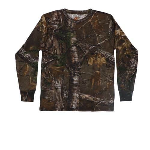 Pursuit Gear Predator Youth Long Sleeve T-Shirt RealTree Xtra Camo Pattern Pursuit Gear Predator Youth Long Sleeve T-Shirt RealTree Xtra Camo Pattern