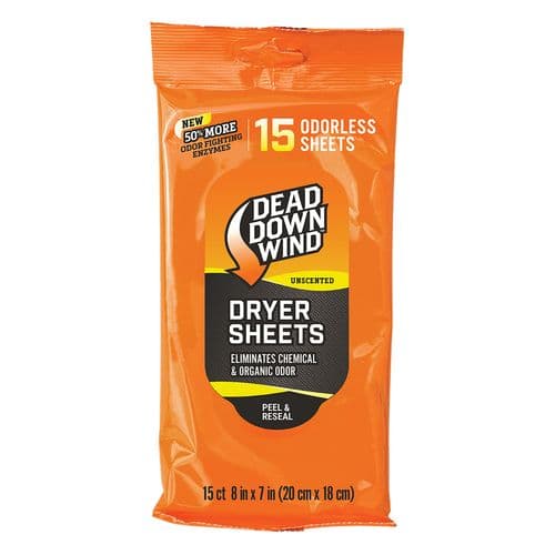 Dead Down Wind 1113 Dryer Sheets 8" X 7" 15 Per Pkg Dead Down Wind 1113 Dryer Sheets 8" X 7" 15 Per Pkg