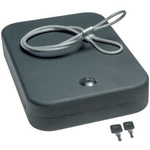 SnapSafe Lock Box with Cable 2 Keys X-Large Black Steel SnapSafe Lock Box with Cable 2 Keys X-Large Black Steel