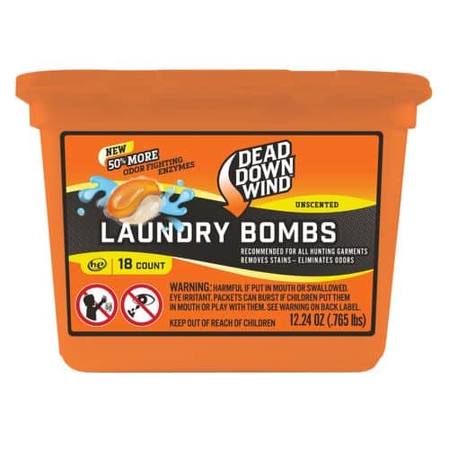 Dead Down Wind 118018 Laundry Detergent Laundry Bombs 12.24 oz 18 Count Unscented Dead Down Wind 118018 Laundry Detergent Laundry Bombs 12.24 oz 18 Count Unscented
