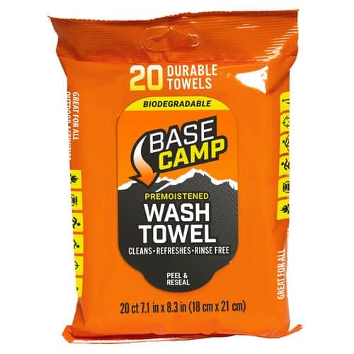 Dead Down Wind 1356 Base Camp Wash Towels Textured/Biodegradable 7.1" X 8.3" 20 Per Pkg Dead Down Wind 1356 Base Camp Wash Towels Textured/Biodegradable 7.1" X 8.3" 20 Per Pkg