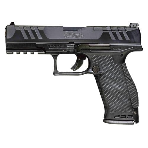 Walther Arms 2844001 PDP Optic Ready 9mm Luger 5" 18+1 Black Black Steel Slide Performance Duty Textured Black Polymer Grip (Full Size) Walther Arms 2844001 PDP Optic Ready 9mm Luger 5" 18+1 Black Black Steel Slide Performance Duty Textured Black Polymer Grip (Full Size)