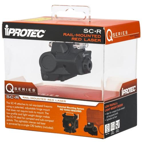 iProtec 6116 Q-Series SC-R 5mW Red Laser with 635nM Wavelength & Black Finish for Rail-Equipped Compact, Subcompact Pistols iProtec 6116 Q-Series SC-R 5mW Red Laser with 635nM Wavelength & Black Finish for Rail-Equipped Compact, Subcompact Pistols