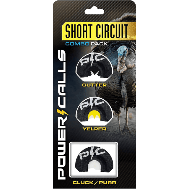 Power Calls Short Circuit Combo Game Calls, Diaphragm Call Turkey Hen Sounds Attracts Turkeys Black 3 Pack - 24226 Power Calls Short Circuit Combo Game Calls, Diaphragm Call Turkey Hen Sounds Attracts Turkeys Black 3 Pack - 24226