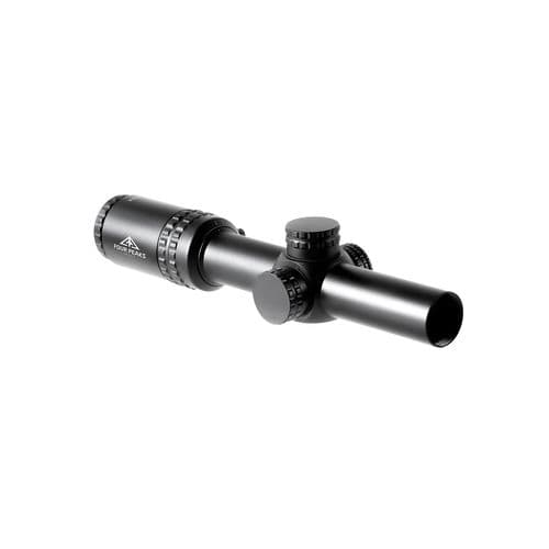 Four Peaks Imports Rifle Scope Black Anodized 1-6x24mm 30mm Tube Illuminated Red Etched MIL Reticle Four Peaks Imports Rifle Scope Black Anodized 1-6x24mm 30mm Tube Illuminated Red Etched MIL Reticle