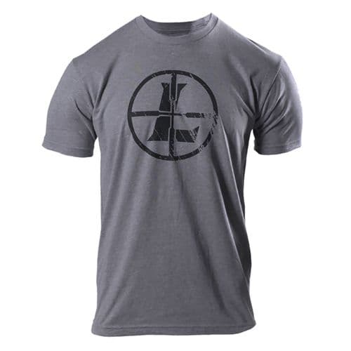 Leupold 177620 Distressed Reticle T-Shirt Graphite Heather Medium Short Sleeve Leupold 177620 Distressed Reticle T-Shirt Graphite Heather Medium Short Sleeve