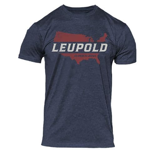 Leupold 180436 American Original T-Shirt Navy Heather Medium Short Sleeve Leupold 180436 American Original T-Shirt Navy Heather Medium Short Sleeve