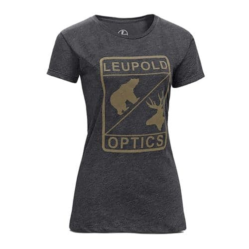 Leupold 170559 SS L Optics Ladies T-Shirt Graphite Medium Short Sleeve Leupold 170559 SS L Optics Ladies T-Shirt Graphite Medium Short Sleeve