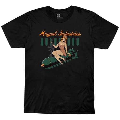 Magpul MAG1203-001-XL Bombshell T-Shirt Black XL Short Sleeve Magpul MAG1203-001-XL Bombshell T-Shirt Black XL Short Sleeve