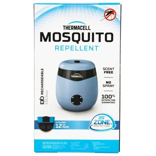 Thermacell E55B E-Series Rechargeable Repeller Light Blue Effective 20 ft Odorless Repellent Effective Up to 12 hrs Thermacell E55B E-Series Rechargeable Repeller Light Blue Effective 20 ft Odorless Repellent Effective Up to 12 hrs