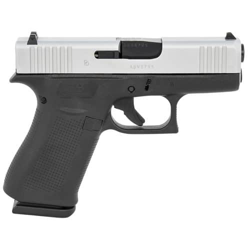 Glock UX435SL201 G43X Subcompact 9mm Luger 3.41" 10+1 Black Silver Steel Slide Black Polymer Grip Glock UX435SL201 G43X Subcompact 9mm Luger 3.41" 10+1 Black Silver Steel Slide Black Polymer Grip
