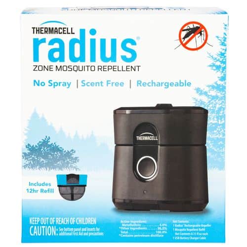 Thermacell LZ1W Radius Zone Rechargeable Repeller Black Effective 15 ft Effective Up to 12 hrs Thermacell LZ1W Radius Zone Rechargeable Repeller Black Effective 15 ft Effective Up to 12 hrs