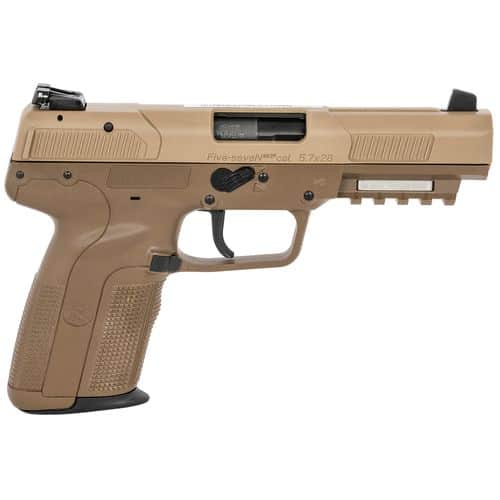 FN 3868900754 Five-seveN 5.7x28mm 4.80" 10+1 (2) Flat Dark Earth Flat Dark Earth Steel Slide Flat Dark Earth Polymer Grip FN 3868900754 Five-seveN 5.7x28mm 4.80" 10+1 (2) Flat Dark Earth Flat Dark Earth Steel Slide Flat Dark Earth Polymer Grip