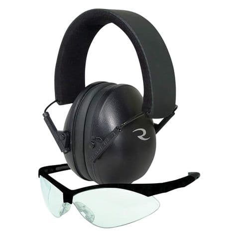 Radians LS0100CKCS G4 Junior Shooting Glasses 99.9% UV Rated Clear Lens with Black Frame & Black Ear Cups with Black Headband 21 dB Lowset Earmuff Radians LS0100CKCS G4 Junior Shooting Glasses 99.9% UV Rated Clear Lens with Black Frame & Black Ear Cups with Black Headband 21 dB Lowset Earmuff