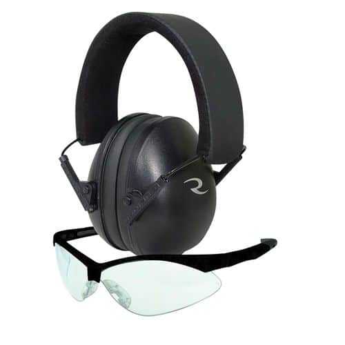 Radians LS0100CKCS G4 Junior Shooting Glasses 99.9% UV Rated Clear Lens with Black Frame & Black Ear Cups with Black Headband 21 dB Lowset Earmuff Radians LS0100CKCS G4 Junior Shooting Glasses 99.9% UV Rated Clear Lens with Black Frame & Black Ear Cups with Black Headband 21 dB Lowset Earmuff