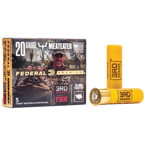 Federal PTDX258567 3rd Degree TSS 20 Gauge 3" 1 1/2 oz 6 Shot 5 Shot 7 Shot 5 Bx/ 50 Cs Federal PTDX258567 3rd Degree TSS 20 Gauge 3" 1 1/2 oz 6 Shot 5 Shot 7 Shot 5 Bx/ 50 Cs