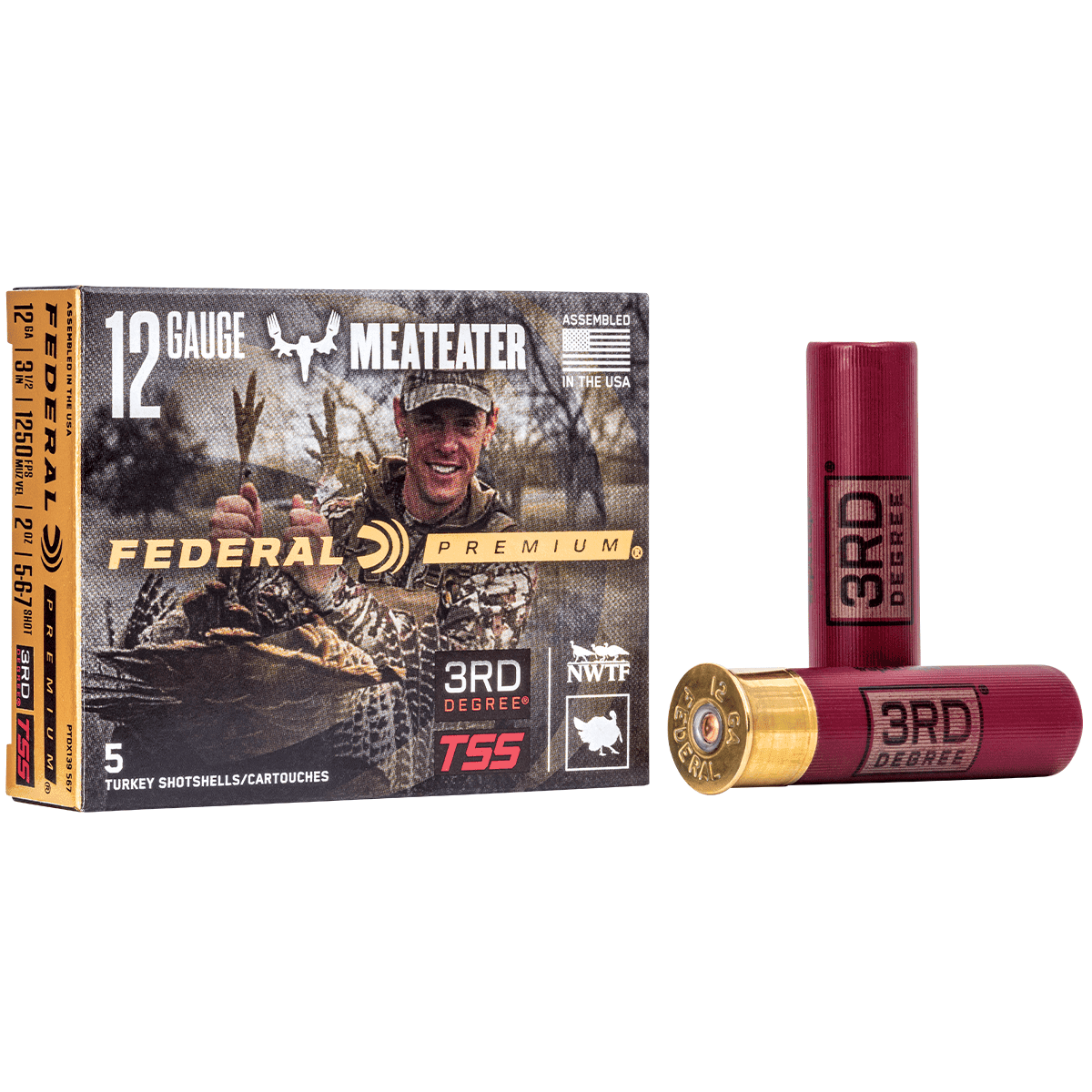 Federal PTDX139567 3rd Degree TSS 12 Gauge 3.50" 2 oz 6 Shot 5 Shot 7 Shot 5 Bx/ 50 Cs Federal PTDX139567 3rd Degree TSS 12 Gauge 3.50" 2 oz 6 Shot 5 Shot 7 Shot 5 Bx/ 50 Cs