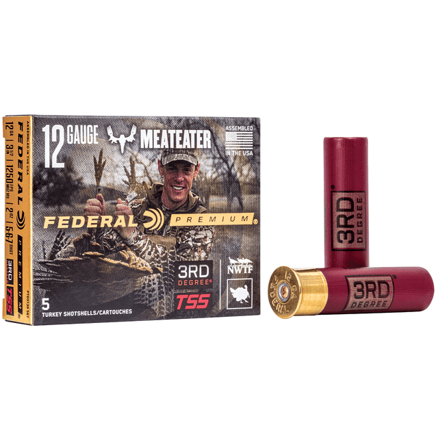 Federal PTDX139567 3rd Degree TSS 12 Gauge 3.50" 2 oz 6 Shot 5 Shot 7 Shot 5 Bx/ 50 Cs Federal PTDX139567 3rd Degree TSS 12 Gauge 3.50" 2 oz 6 Shot 5 Shot 7 Shot 5 Bx/ 50 Cs