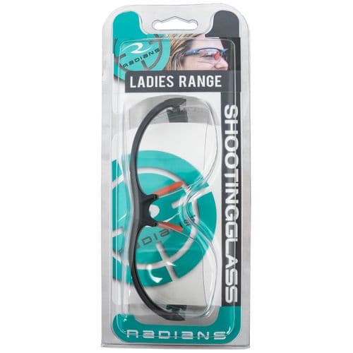 Radians WS6810CS Ladies Range Eyewear Clear Lens Gray with Coral Accents Frame Radians WS6810CS Ladies Range Eyewear Clear Lens Gray with Coral Accents Frame